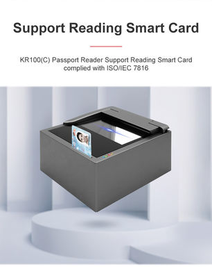 166*190*143mm Dimensión Sinosecu Scanner de tarjetas de identificación lector de tarjetas de pasaporte para estándares