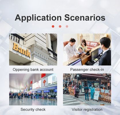 Lector de tarjetas de identificación RFID MRZ OCR luz blanca infrarroja UV escáner de pasaportes lector de documentos