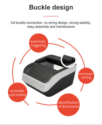 Escaneador de pasaportes de Sinosecu SDK habilitado Dimensión 175*199*140mm Ideal para hotel aeropuerto