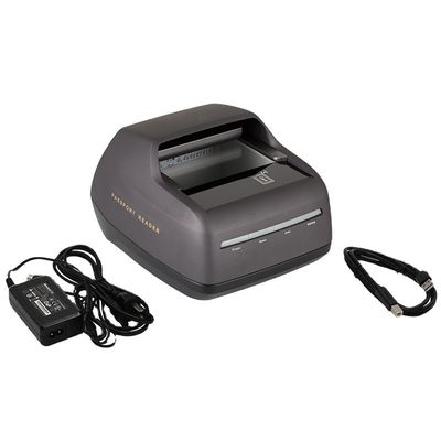 Lector de identificación OCR de página completa y escáner de tarjetas de identificación SDK con software de lector de OCR de pasaportes negro