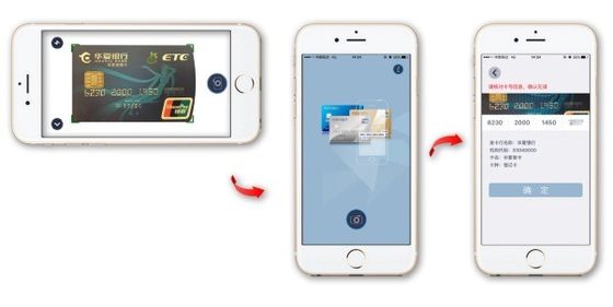 Lector de identificación OCR de página completa y escáner de tarjetas de identificación SDK con software de lector de OCR de pasaportes negro