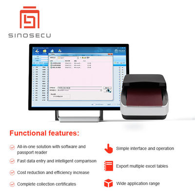 Recoge y introduce documentos de identificación rápidamente con la interfaz USB 2.0 del sistema de entrada de pasaportes