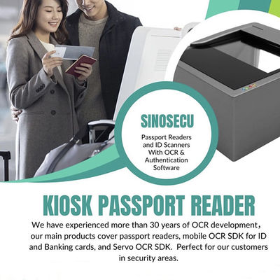 Lector de pasaportes de página completa con capacidad de lectura RFID