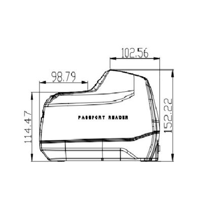 Lector de pasaportes y tarjetas de identificación USB2.0 Escáner de documentos para alquiler de automóviles Interfaz USB2.0