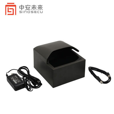 Lector de pasaportes RFID de autoservicio de 500 DPI OCR con diseño gris negro y escaneo rápido