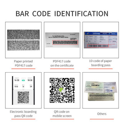 Escáner de código QR Sinosecu de resolución óptica de 500 dpi y lector de código de barras CMOS para teléfonos celulares