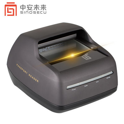 Escáner de pasaportes automático de luz UV de paso único de página completa