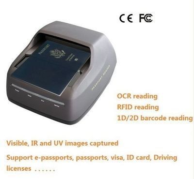 Sinosecu Passport Reader OCR MRZ escáner de pasaportes electrónicos PSPR4200 con sistema SDK gratuito integrado