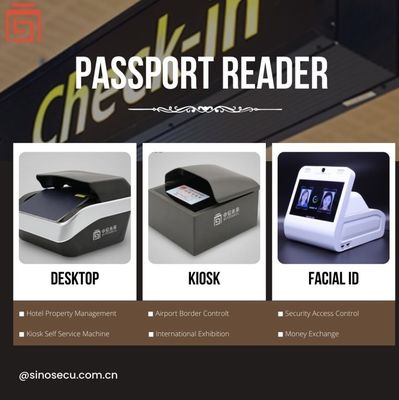 Lector de pasaportes habilitado para SINOSECU SDK y Apr5300i para la verificación de identidad de resolución