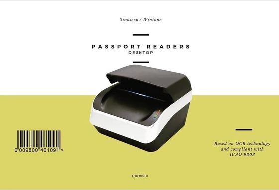 Lector de verificación de pasaportes de identidad SINOSECU para controles seguros de pasaportes y tarjetas de identidad