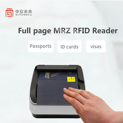 Lector óptico de tarjetas de identificación Lector de hoteles Sinosecu OCR MRZ Lector de código de barras de pasaportes